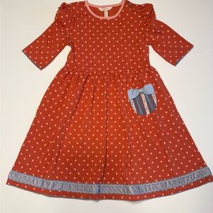 Matilda Jane Spot On, Polka Dot Knit Lap Dress, NWT sz 10